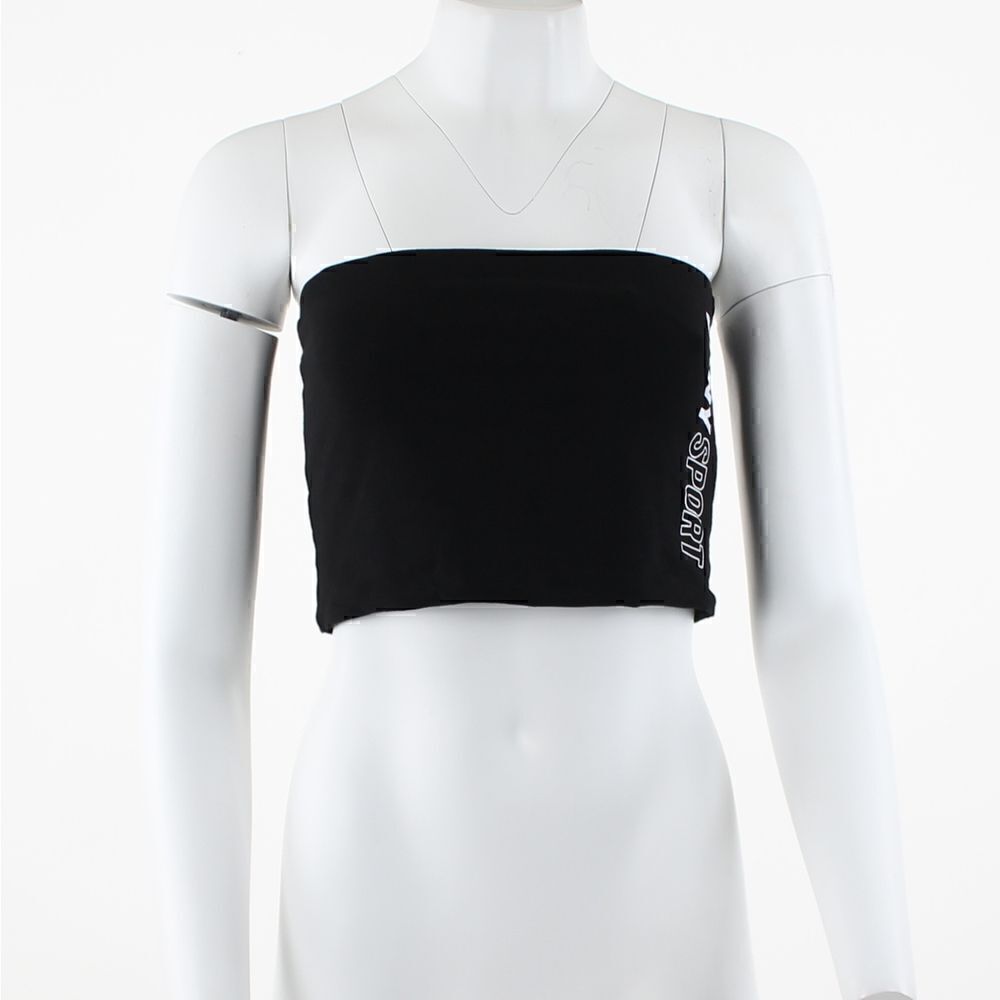 Dkny Sport  Exploded Sport Outline Logo Tube Top